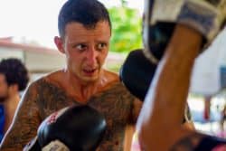 Joe Burton at Sumale Muay Thai Gym, Phuket