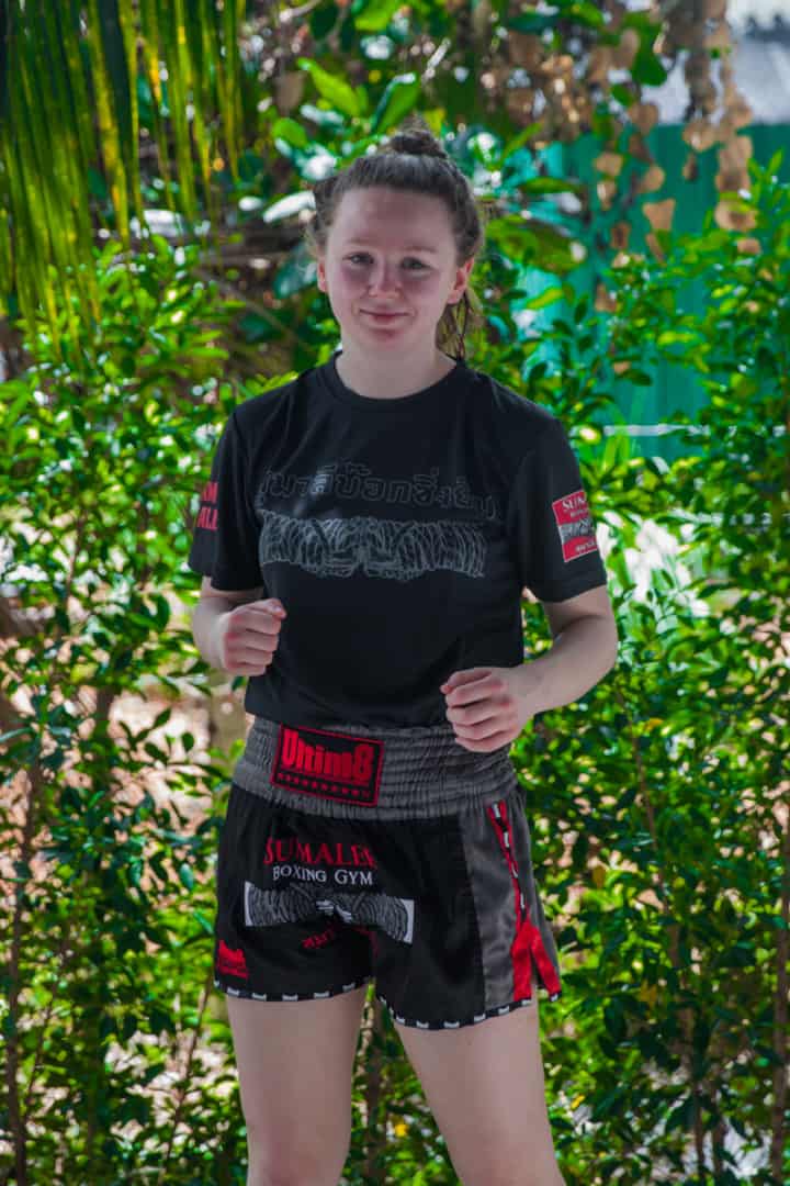 Rhona Walker at Sumalee Muay Thai Gym, Phuket