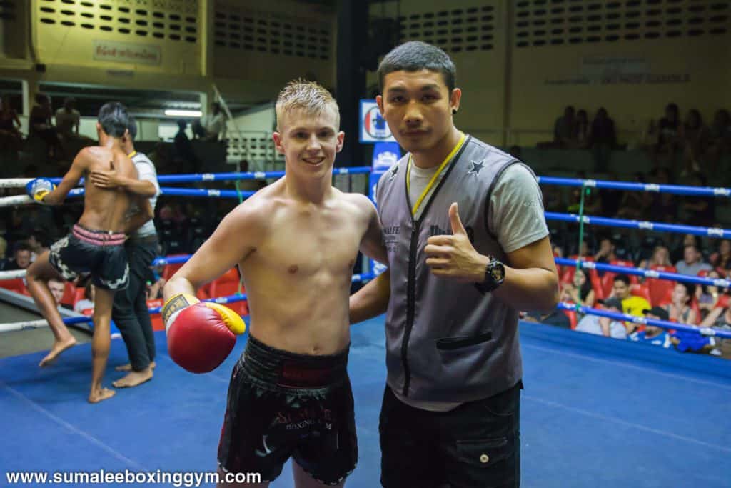 Joe Le Maire & Khru Lib at Patong Boxing Stadium - Muay Thai Action