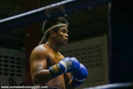 Khru Pax at Patong Boxing Stadium