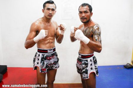 Kengkla Sor Kamsing and Phunkorn Sumalee - Fight Pose