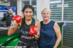 Watch Bangron Sumalee and Rhona Walker fight at Patong Boxing Stadium